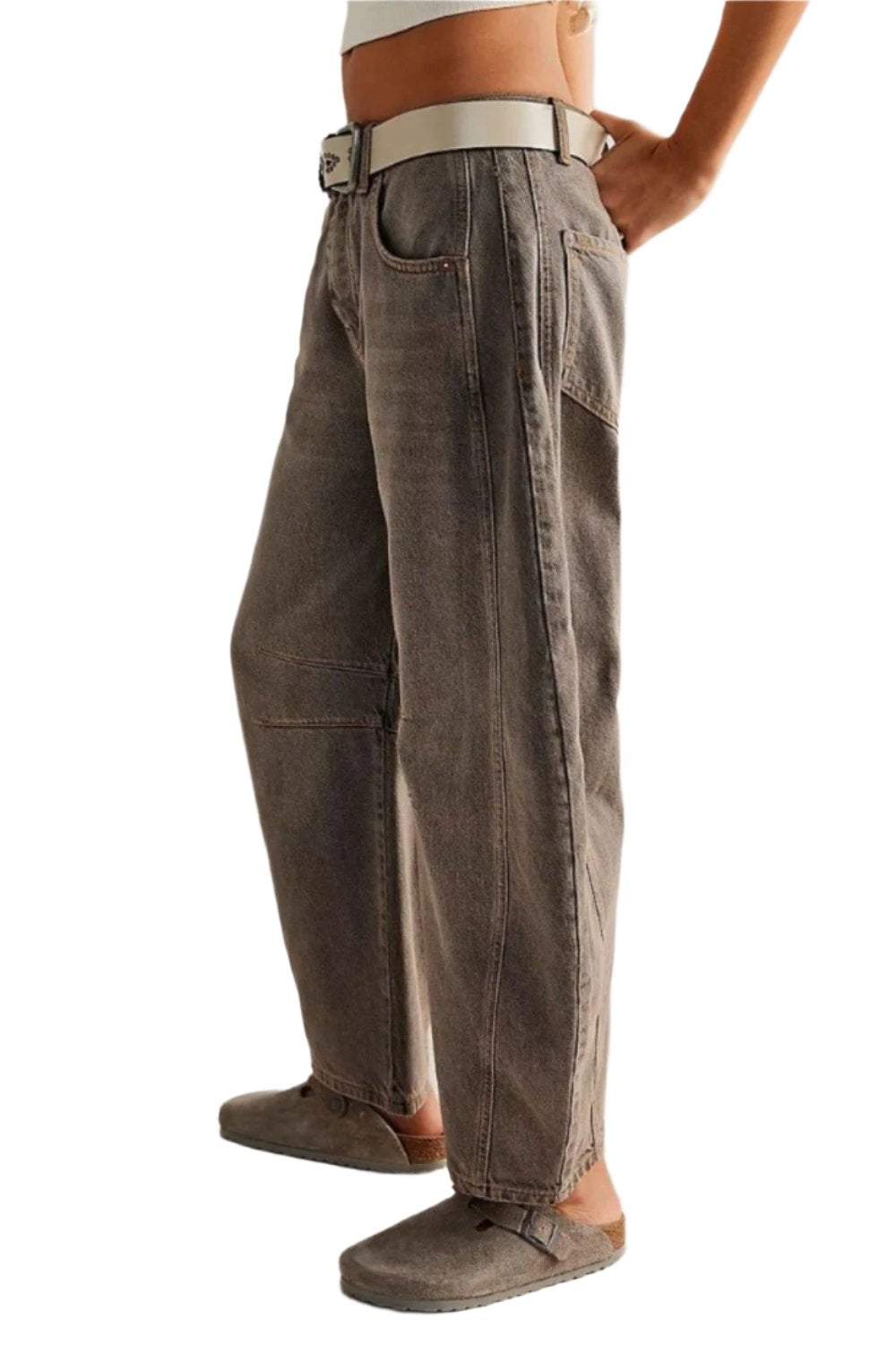 Barrel Jeans with Pockets