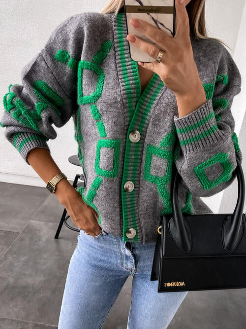 Geometric Cardigan