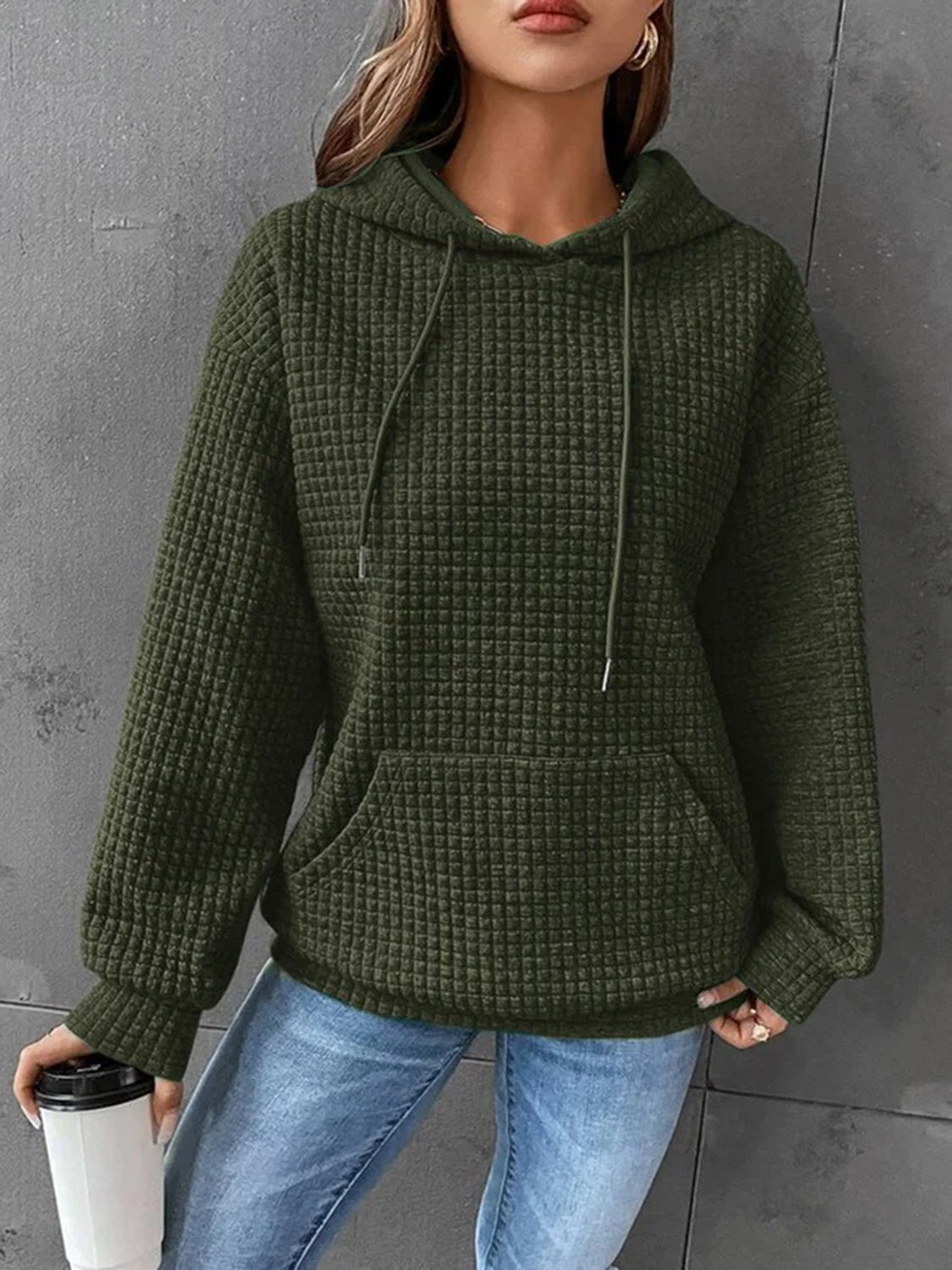 Textured Hoodie