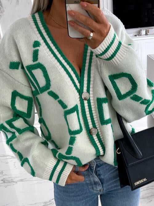 Geometric Cardigan