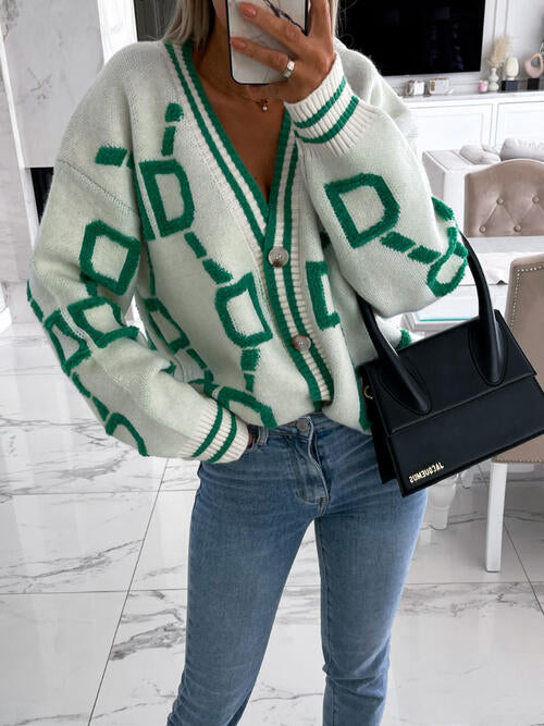 Geometric Cardigan