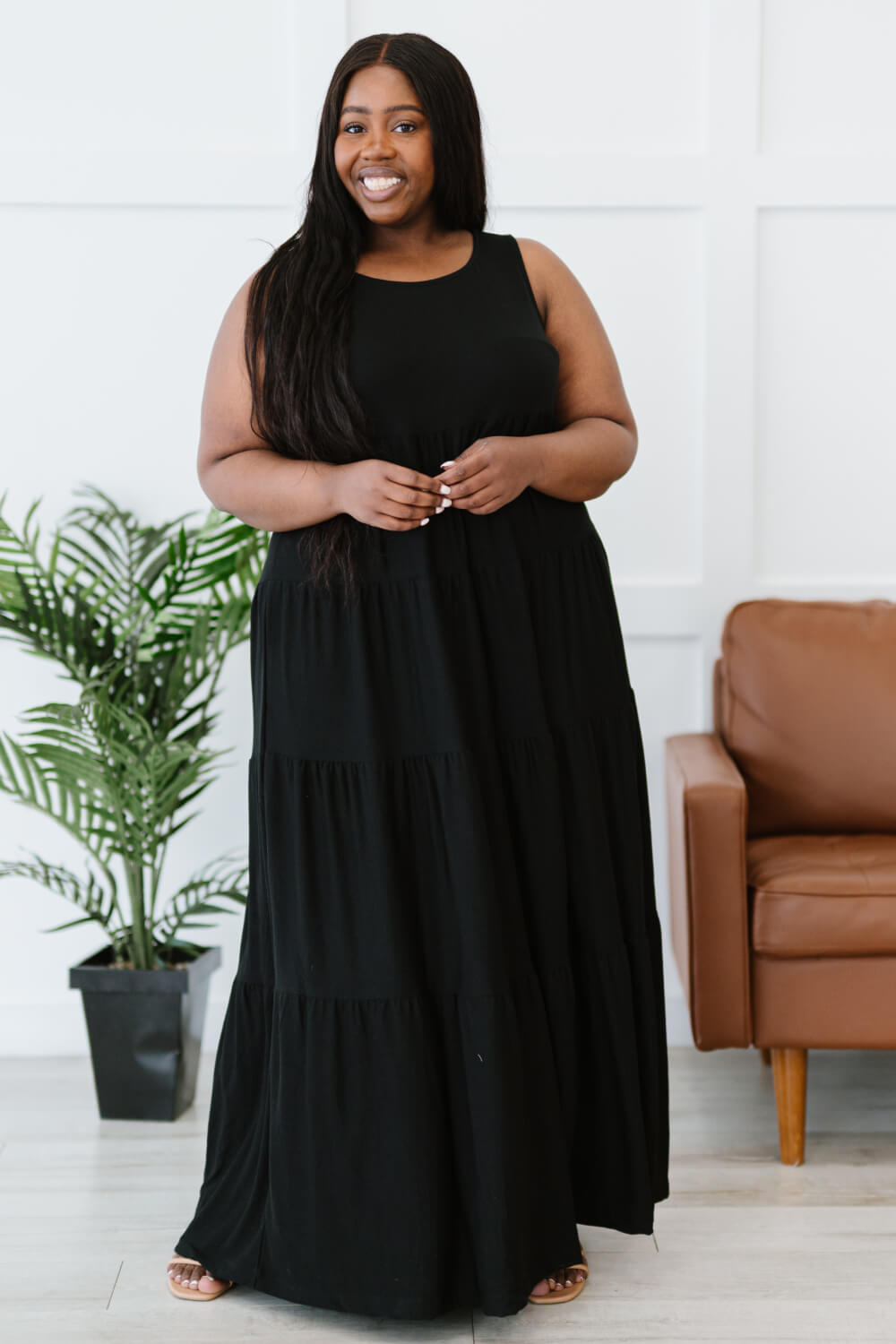 제나나 원 오브 더 걸스 풀 사이즈 런 맥시 드레스