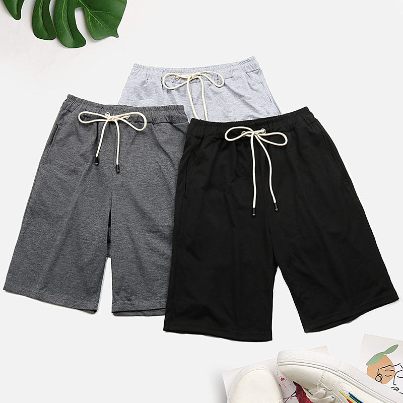 Drawstring Three-Pack Shorts Set