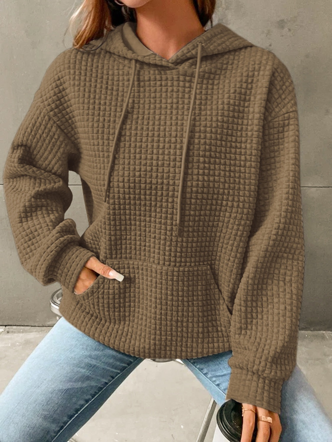 Textured Hoodie