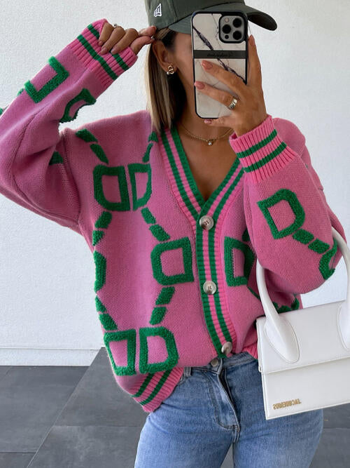 Geometric Cardigan