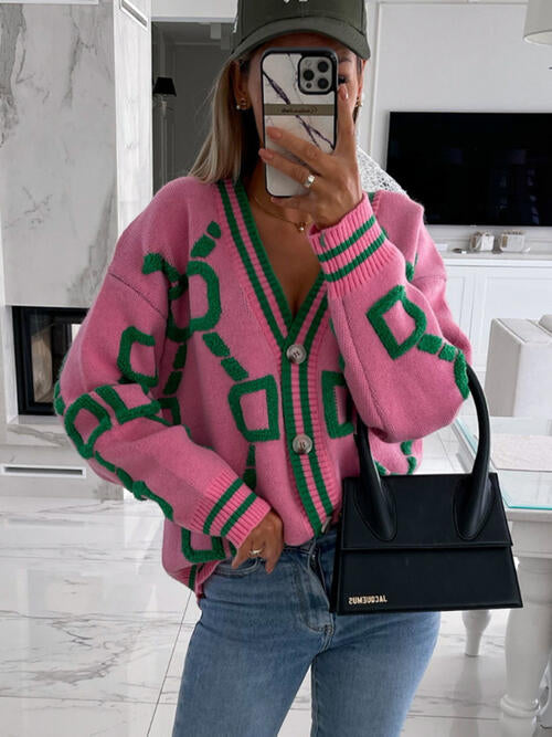 Geometric Cardigan