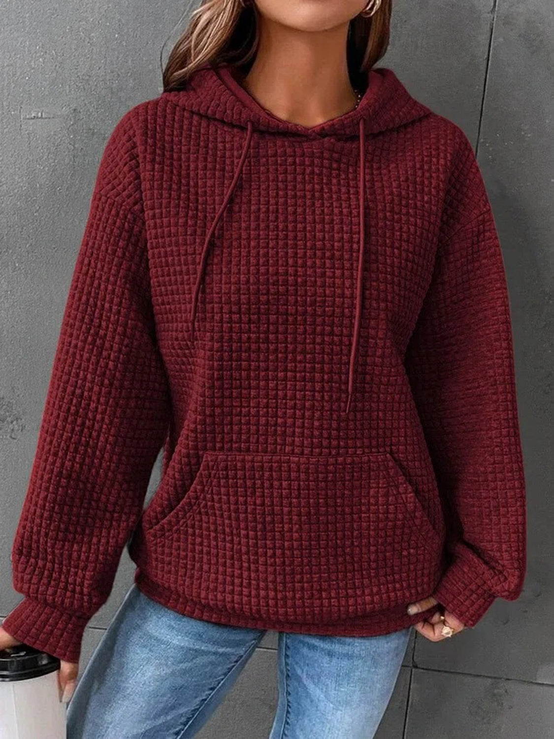 Textured Hoodie