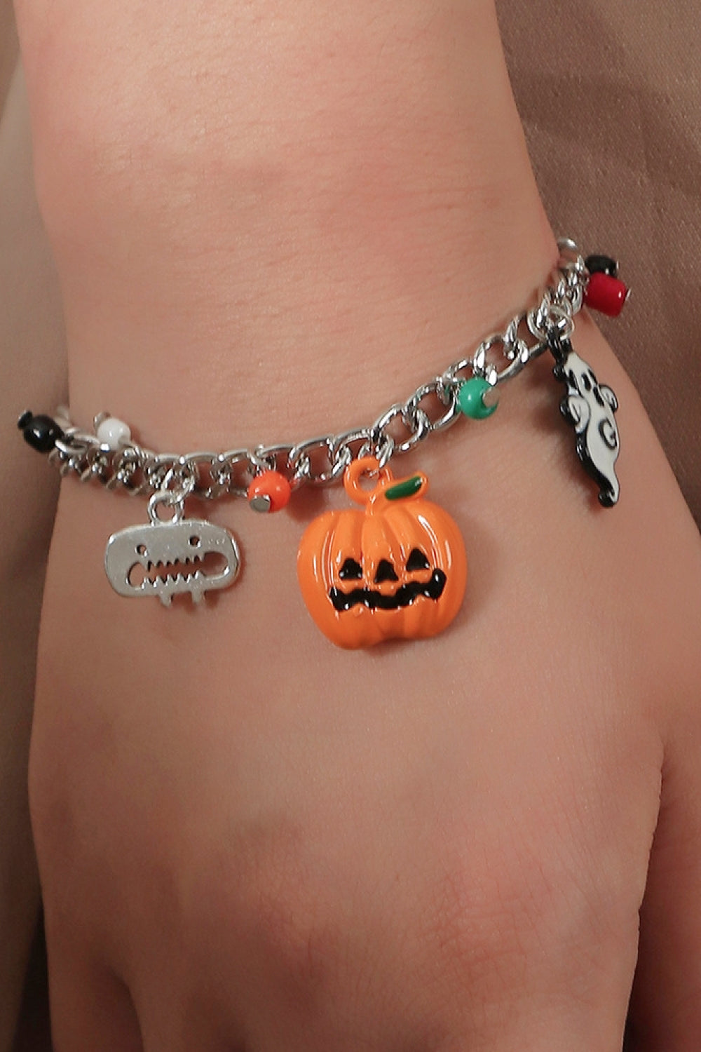 Halloween Charm Bracelet and Necklace Set