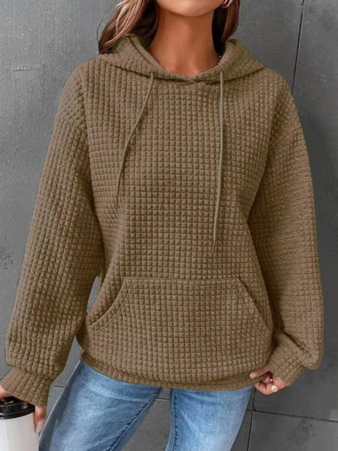 Textured Hoodie