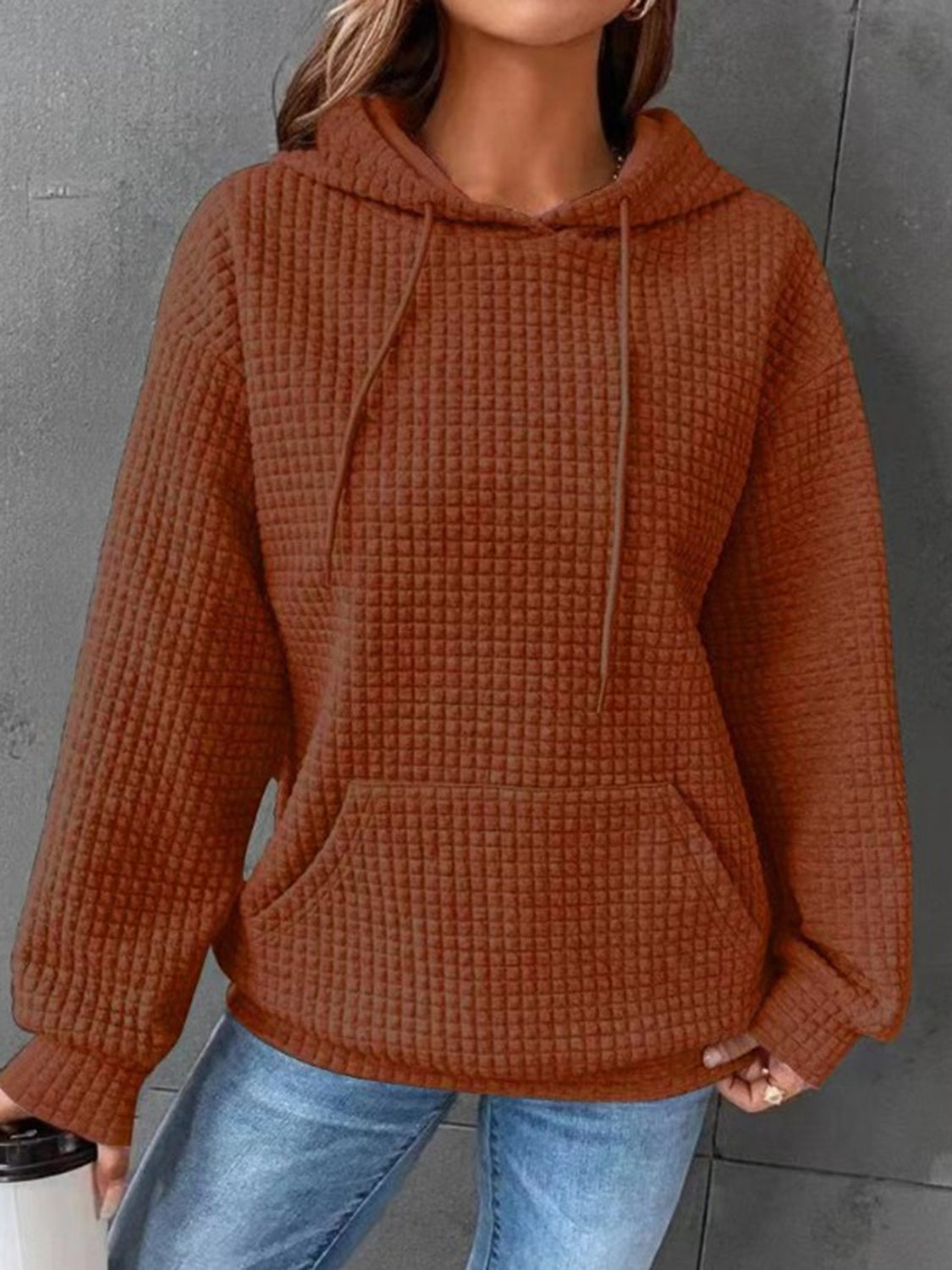 Textured Hoodie