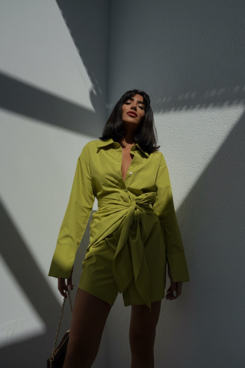 Shirt Wrap Dress