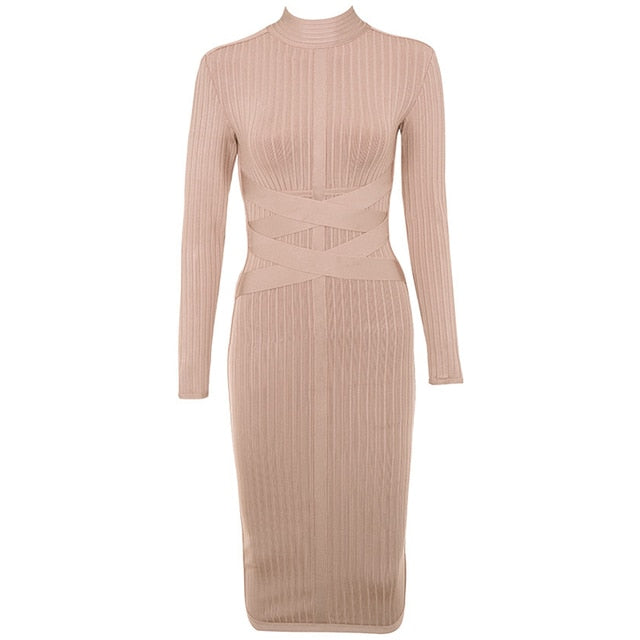 Turtleneck Bandage Dress